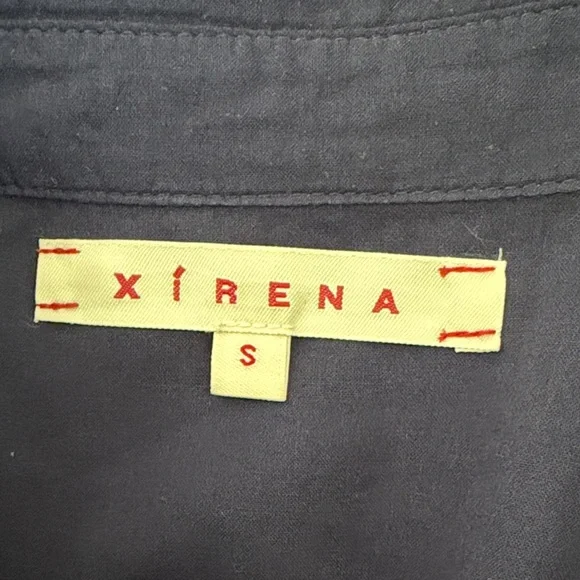 XiRENA Deep Blue Casual Button Down Shirt - Picture 6 of 7